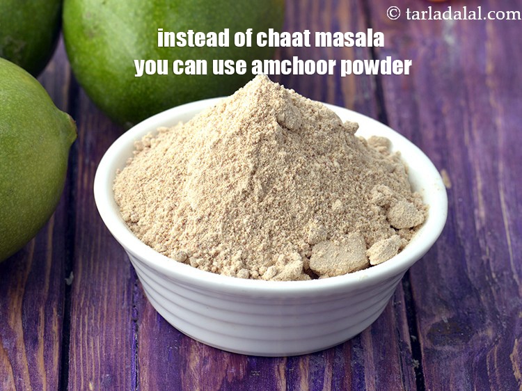 Step 17 – Instead of chaat masala you can use amchoor powder.