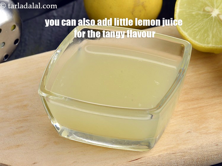 स्टेप 34 – खट्टे स्वाद के लिए आप इसमें थोड़ा नींबू का रस …