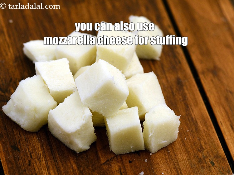 Step 18 – You can also use mozzarella cheese for stuffing.