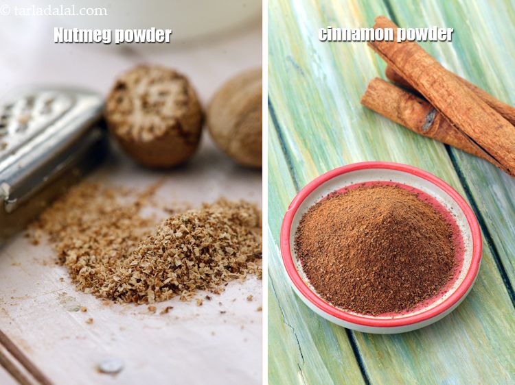 Step 20 – Nutmeg and cinnamon powder gives nice taste and aroma to the muffins.