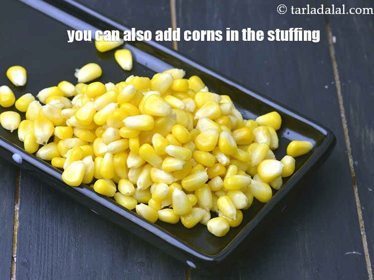 Step 23 – You can also add corns in the stuffing.