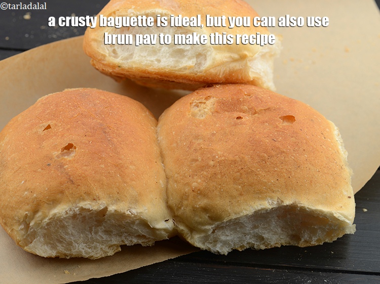 Step 21 – A crusty baguette is ideal, but you can also use brun pav to make this …