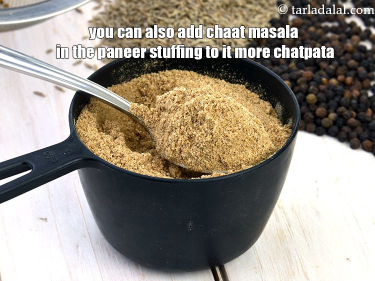 Step 36 – You can also add chaat masala in the paneer stuffing to it more chatpata.