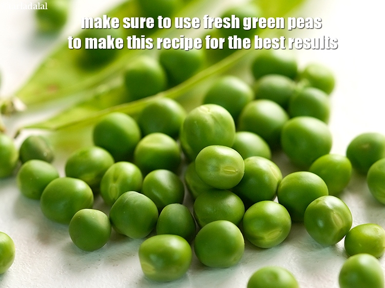 Step 35 – Make sure to use fresh green peas to make this recipe for the best results.