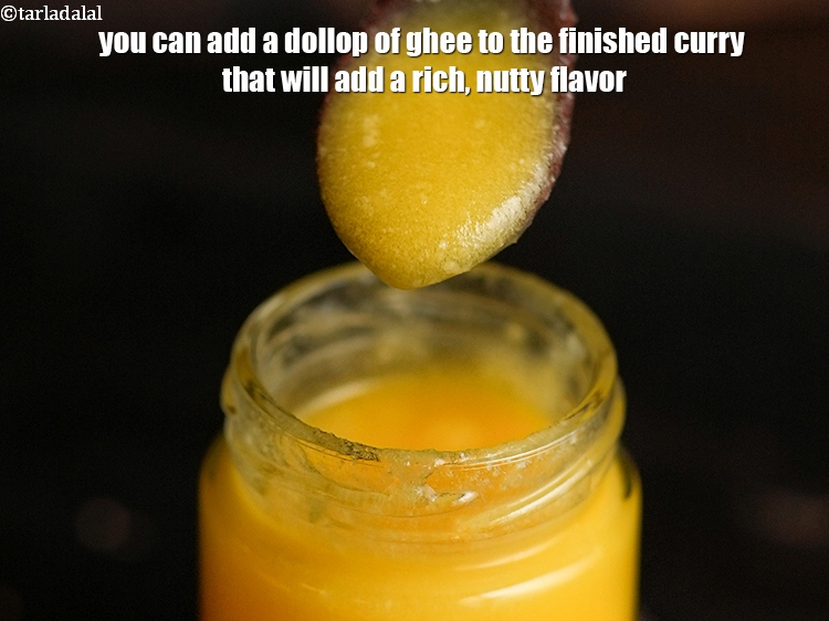 Step 42 – You can add a dollop of ghee to the finished curry that will add a …