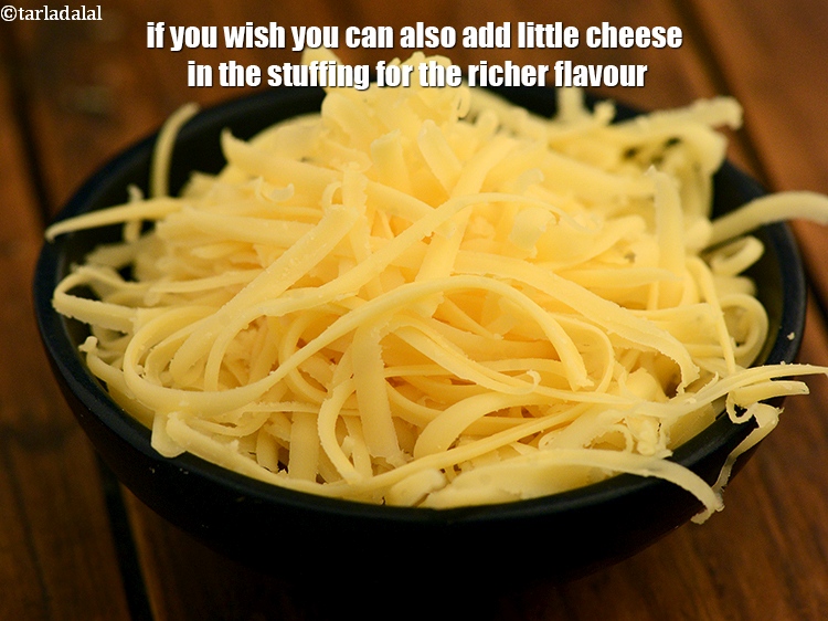 Step 29 – If you wish you can also add little cheese in the stuffing for the richer …