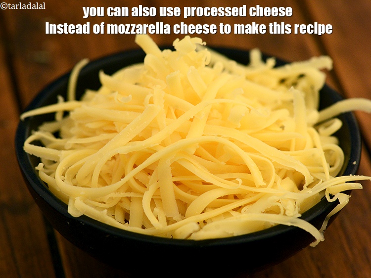 Step 24 – You can also use processed cheese instead of mozzarella cheese to make this recipe.