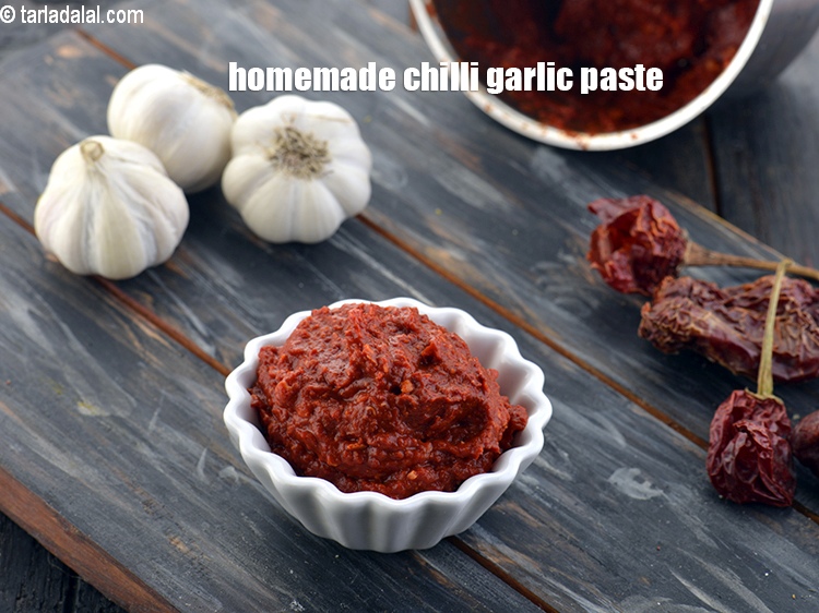 Step 14 – Here is how you make <a href="https://www.tarladalal.com/homemade-chilli-garlic-paste-33425r" target="_blank"><strong>homemade chilli garlic paste</strong></a>.&nbsp;