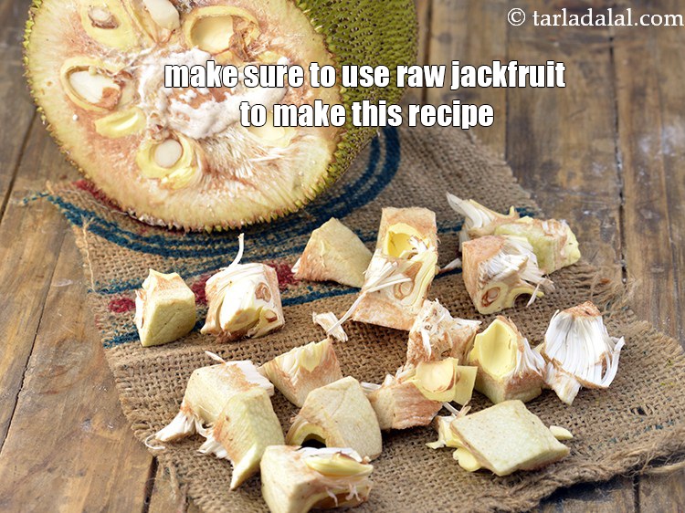 Step 38 – Make sure to use raw jackfruit to make this recipe.