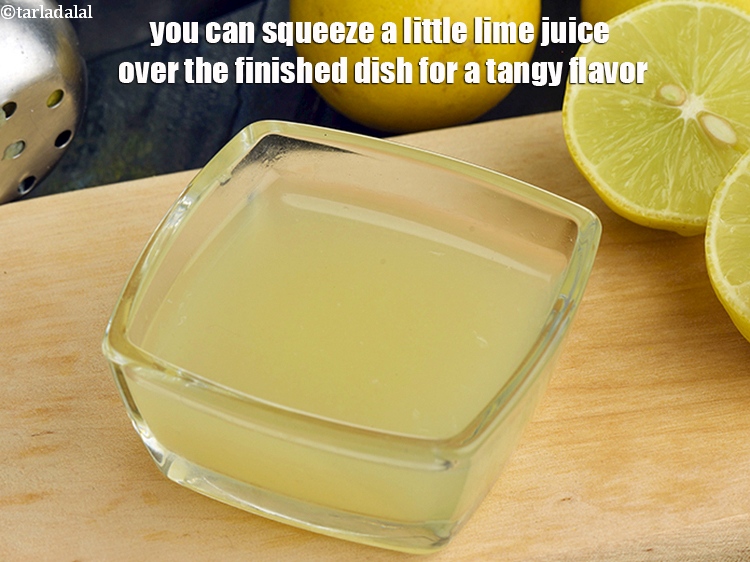 Step 24 – You can squeeze a little lime juice over the finished dish for a tangy flavor.