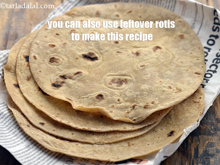 Step 37 – You can also use leftover rotis to make this recipe.