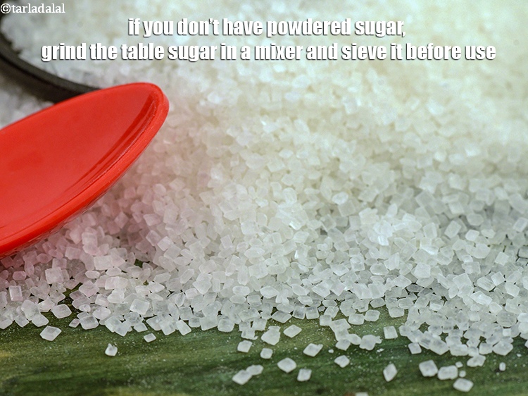 Step 21 – If you don&rsquo;t have powdered sugar, grind the table sugar in a mixer and sieve …