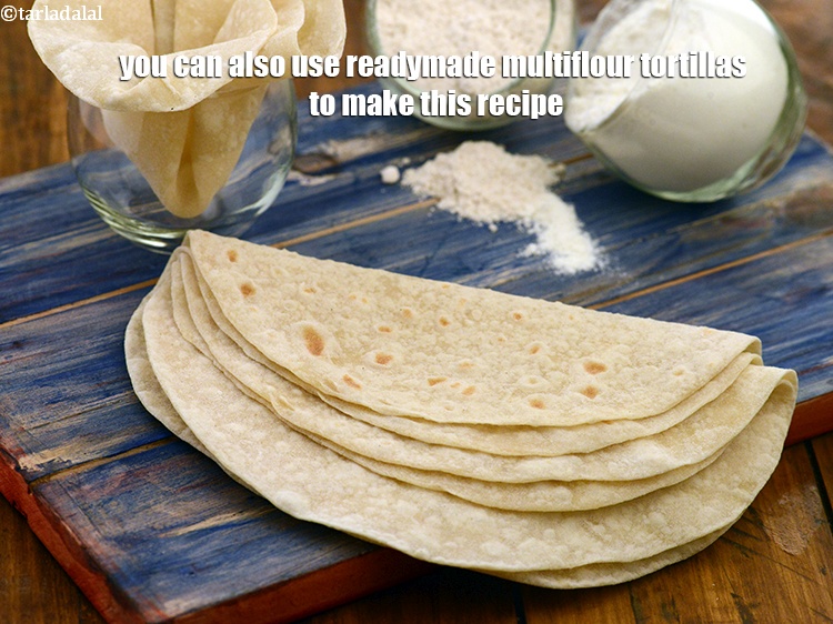Step 30 – You can also use readymade multiflour tortillas to make this recipe.
