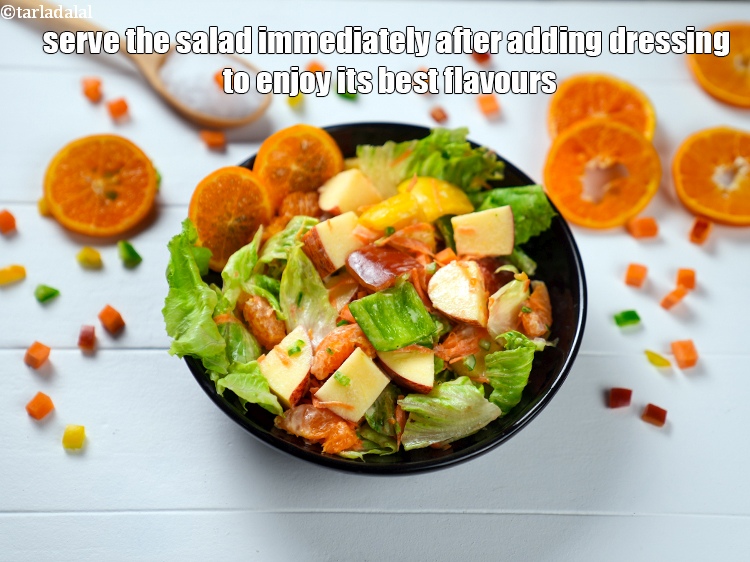 स्टेप 21 – सर्वोत्तम स्वाद का आनंद लेने के लिए ड्रेसिंग डालने के …