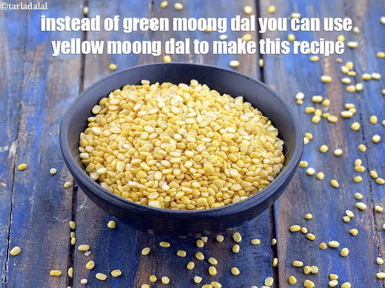 Step 31 – Instead of green moong dal you can use yellow moong dal to make this recipe.