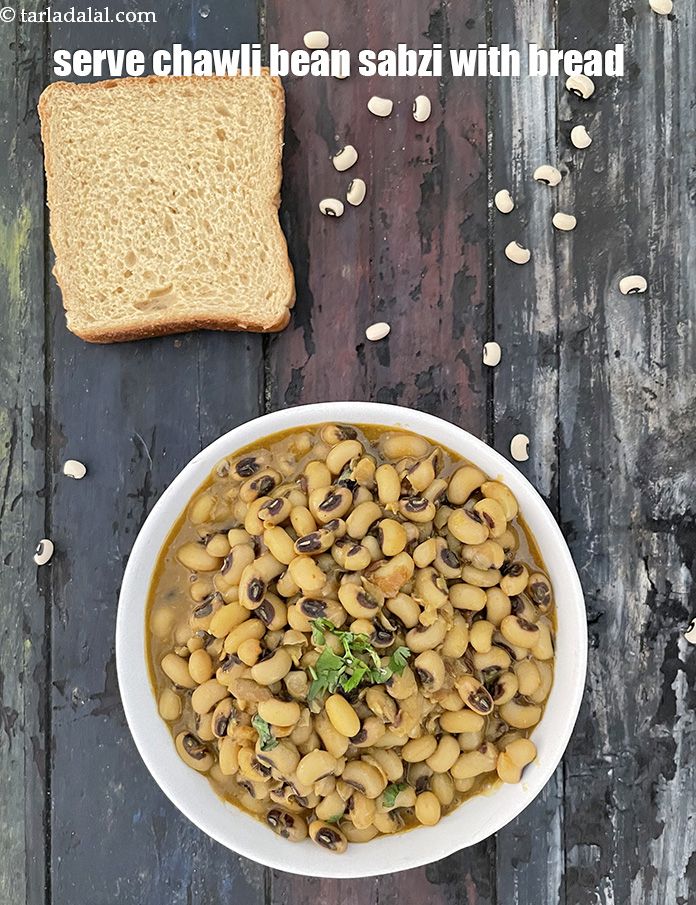 Step 34 – <p>Serve&nbsp;<strong>&nbsp;healthy lobhia sabzi | Indian cow pea curry |&nbsp;</strong>with bread. To make it healthy use …