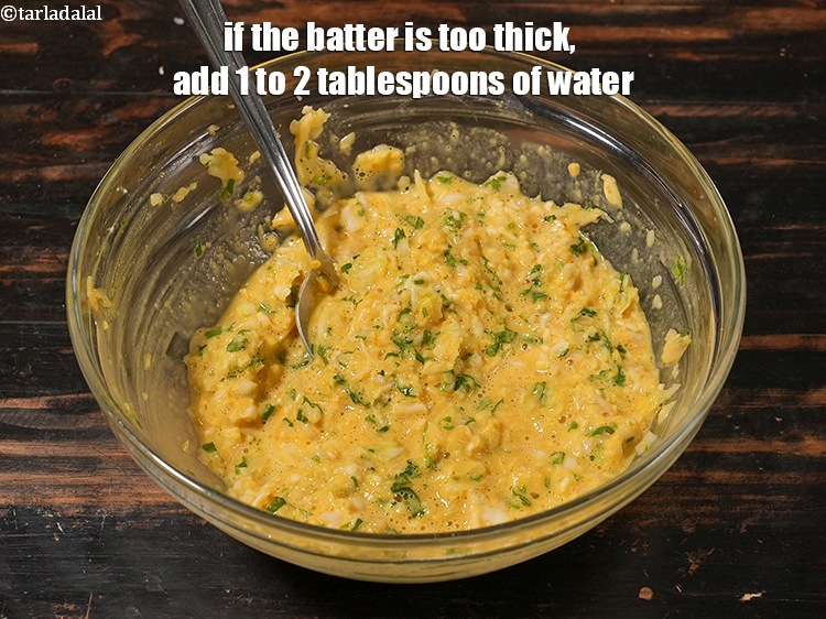 Step 38 – If the batter is too thick, add 1 to 2 tablespoons of water.
