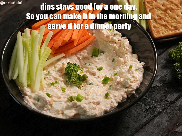 Step 22 – Dips stays good for a one day. So you can make it in the morning …