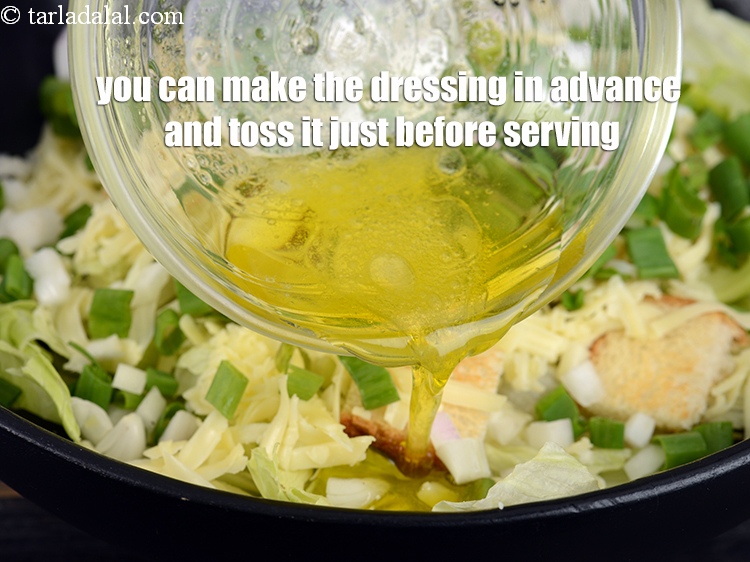 Step 18 – You can make the dressing in advance and toss it just before serving.
