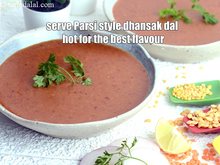 Step 46 – Serve <strong>Parsi style</strong>&nbsp;<strong>dhansak dal </strong>hot for the best flavour.