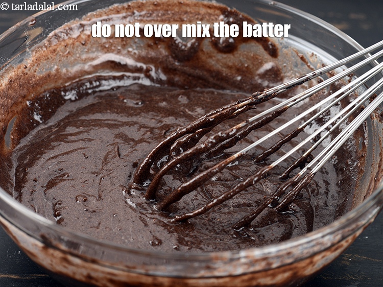 Step 20 – Do not over mix the batter.