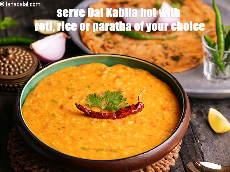 Step 38 – Serve <strong>Dal Kabila</strong> hot with roti, rice or paratha of your choice.
