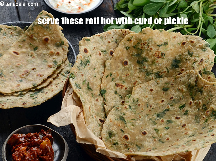 Step 20 – Serve these roti hot with curd or pickle.