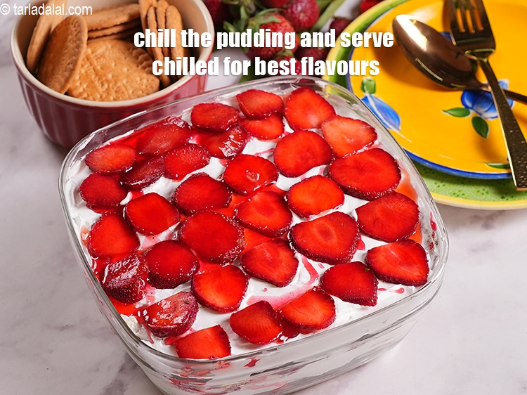 Step 13 – Chill the pudding and serve chilled for best flavours.