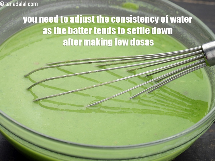 Step 22 – You need to adjust the consistency of water as the batter tends to settle down …