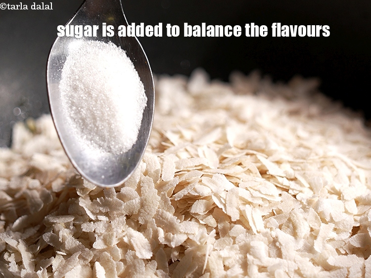 Step 22 – Sugar is added to balance the flavours.