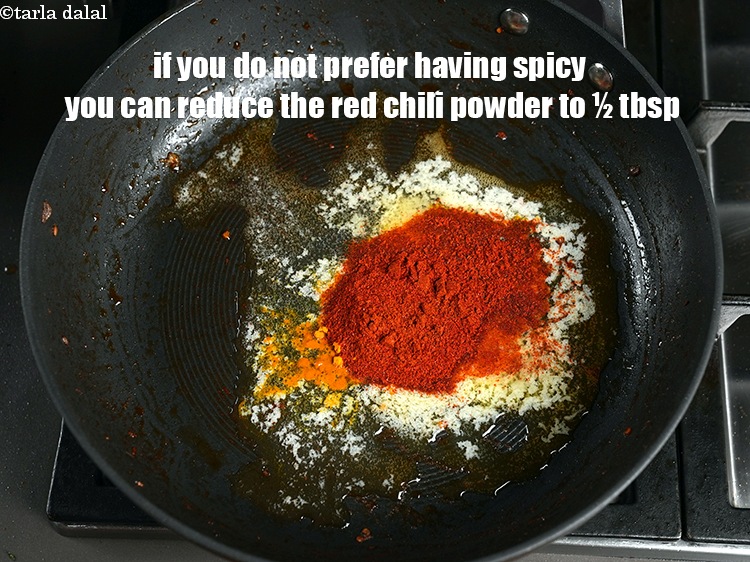 Step 40 – If you do not prefer having spicy you can reduce the red chili powder to …