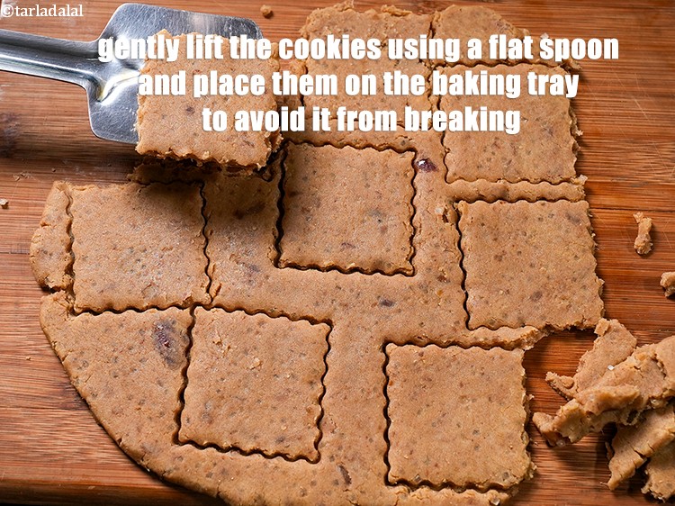 Step 26 – Gently lift the cookies using a flat spoon and place them on the baking tray …