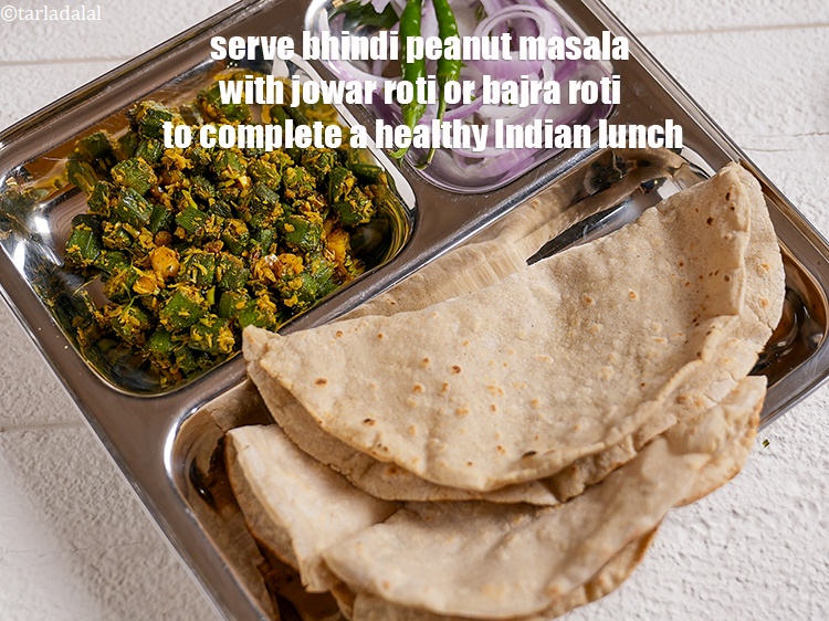 Step 32 – Serve <strong>bhindi peanut masala</strong> with <a href="https://www.tarladalal.com/roti--how-to-make-soft-roti-or-phulka-or-chapati-38565r">roti</a> , <a href="https://www.tarladalal.com/bajra-roti-3892r">bajra roti</a> or <a href="https://www.tarladalal.com/jowar-roti-41569r">jowar roti</a>&nbsp;to&nbsp;complete …