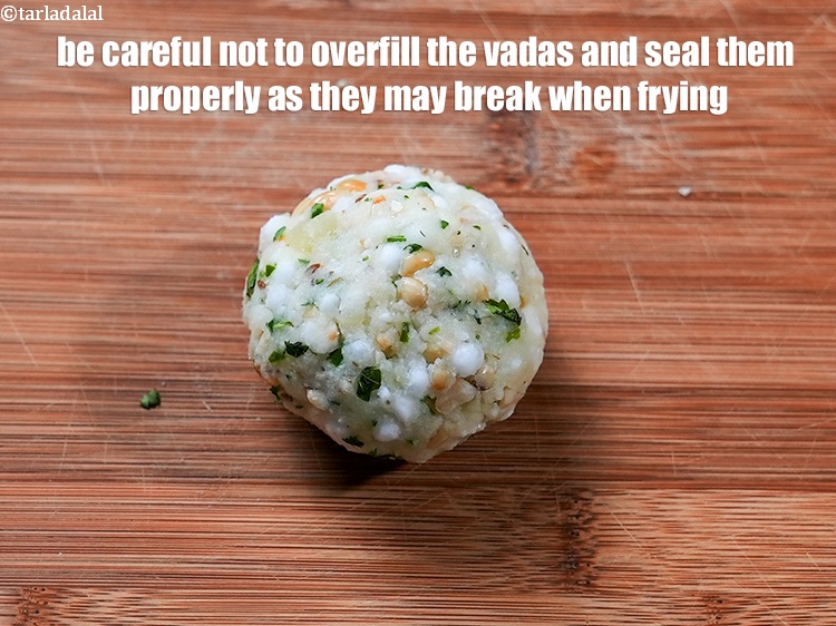 Step 41 – Be careful not to overfill the vadas and seal them properly as they may break …