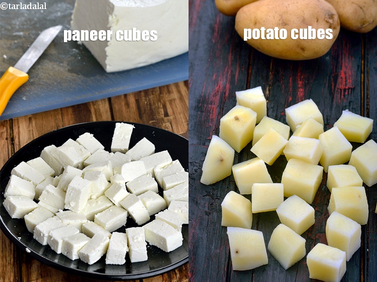 Step 23 – Instead of mushrooms you can also use paneer or potato cubes in this marinade.