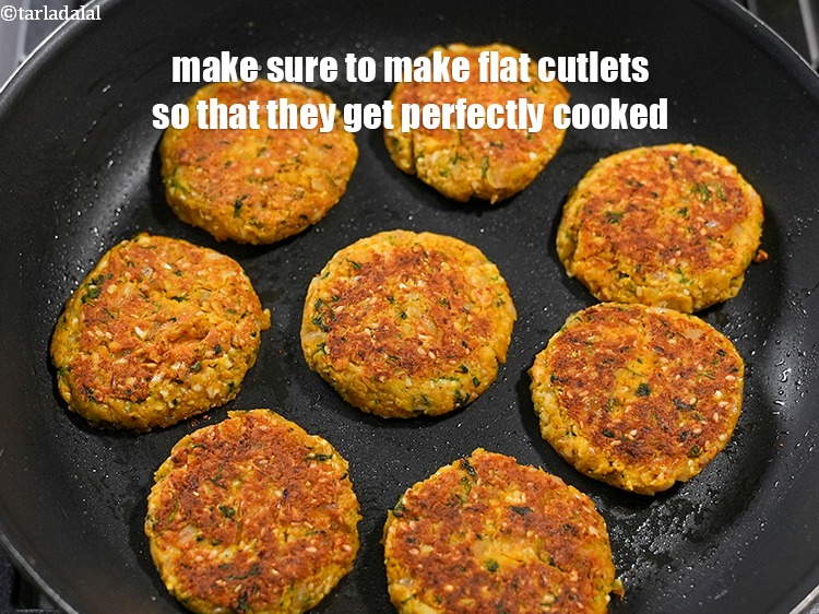 Step 28 – Make sure to make flat cutlets so that they get perfectly cooked .