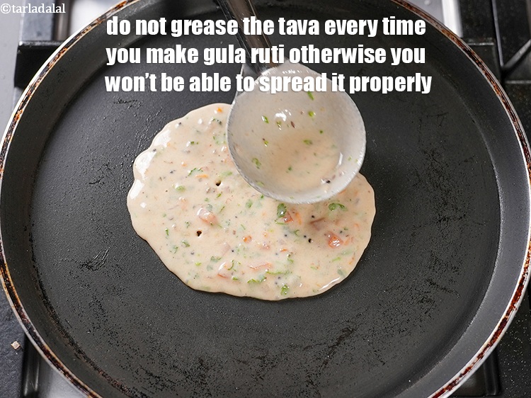Step 31 – Do not grease the tava every time you make gula ruti otherwise you won&rsquo;t be …