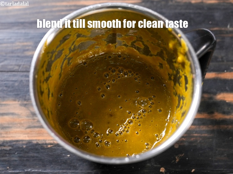 स्टेप 24 – मजेदार स्वाद के लिए इसे मुलायम होने तक ब्लेंड करें।