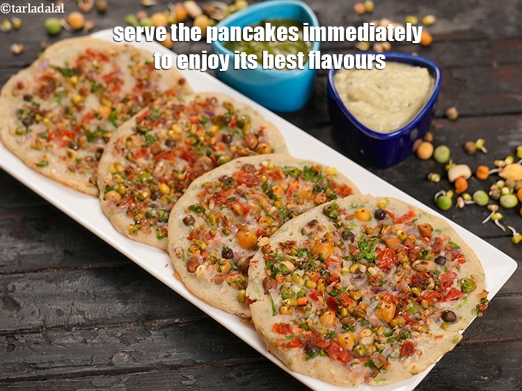 Step 27 – Serve the pancakes immediately to enjoy its best flavours.