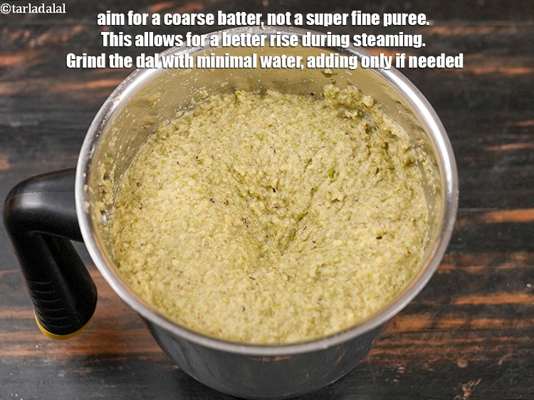 Step 42 – Aim for a coarse batter, not a super fine puree. This allows for a better …