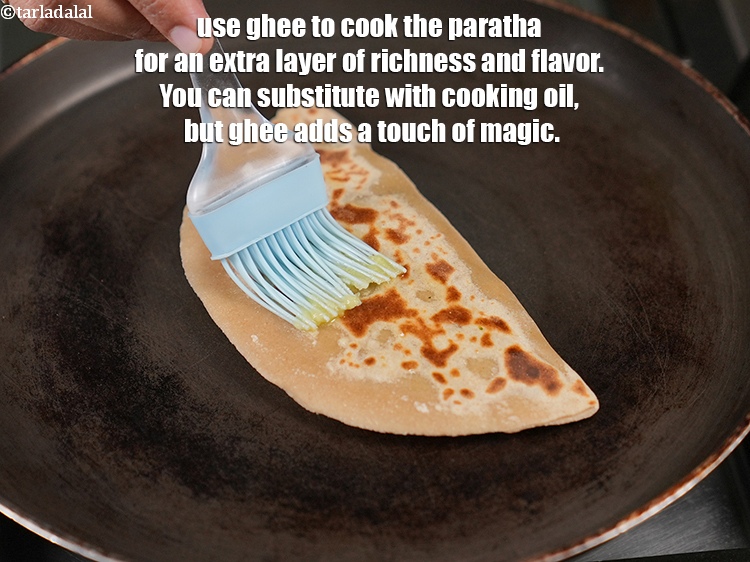 Step 35 – Use ghee to cook the paratha for an extra layer of richness and flavor. You …