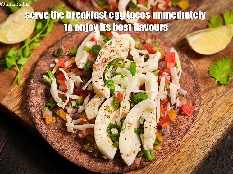 Step 31 – Serve the breakfast egg tacos immediately to enjoy its best flavours.