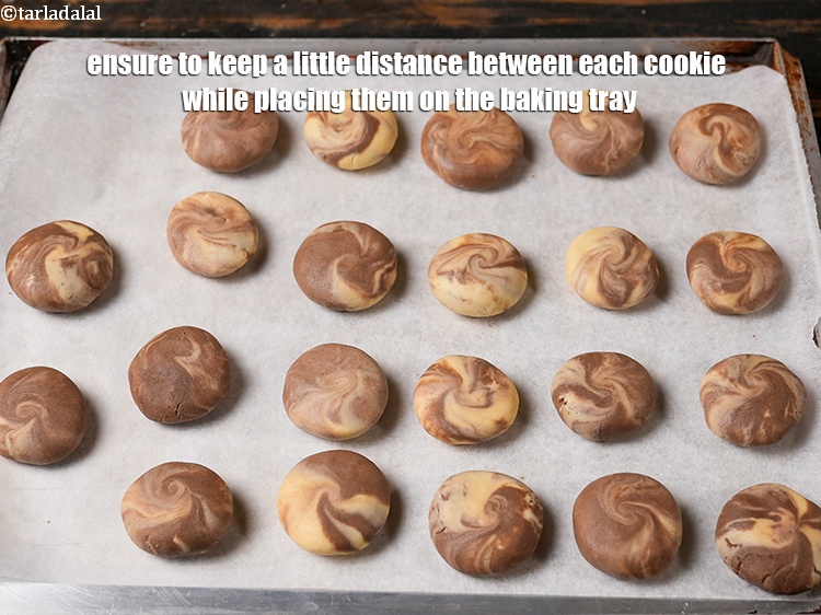 Step 22 – Ensure to keep a little distance between each cookie while placing them on the baking …