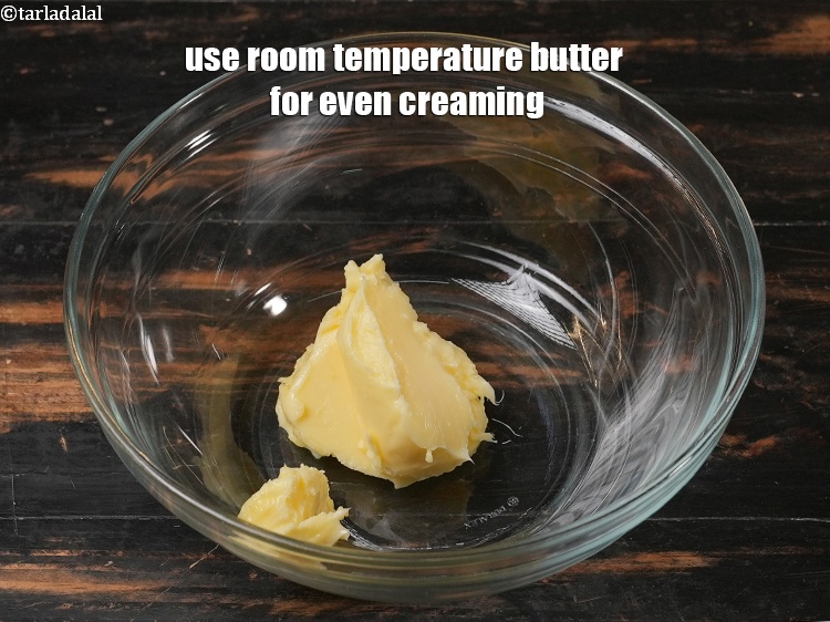 Step 25 – Use room temperature butter for even creaming.