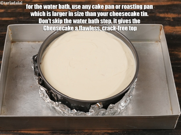 स्टेप 33 – वॉटर बाथ के लिए, किसी भी केक पैन या रोस्टिंग …