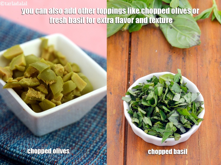 Step 25 – You can also add other toppings like chopped olives or fresh basil for extra flavor …