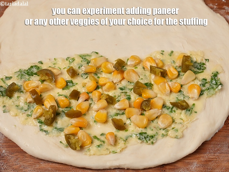 Step 50 – You can experiment adding paneer or any other veggies of your choice for the stuffing.