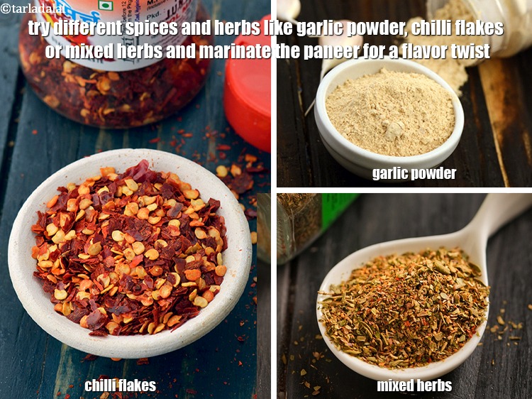 Step 31 – Try different spices and herbs like garlic powder, chilli flakes or mixed herbs and marinate …