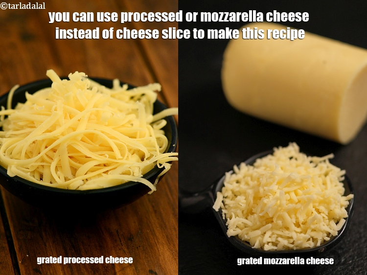 Step 31 – You can use processed or mozzarella cheese instead of cheese slice to make this recipe.