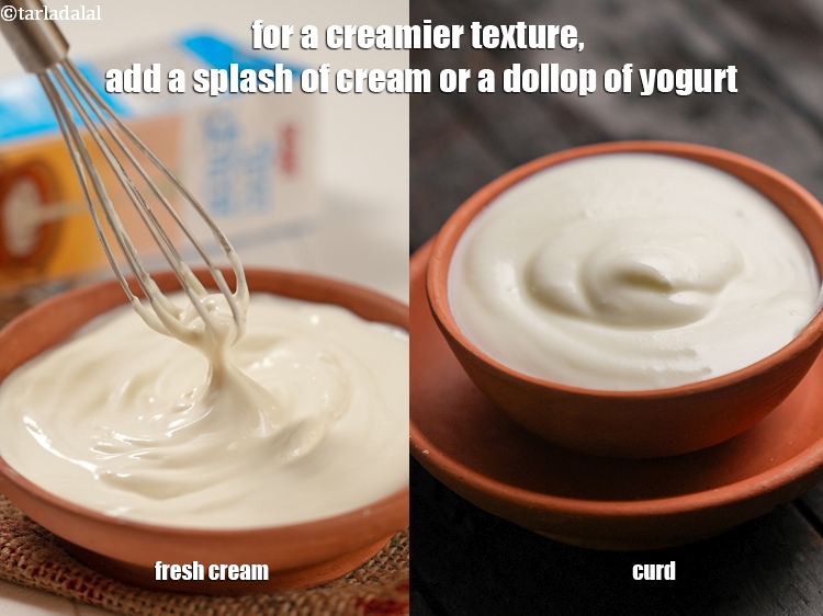 Step 36 – For a creamier texture, add a splash of cream or a dollop of yogurt.